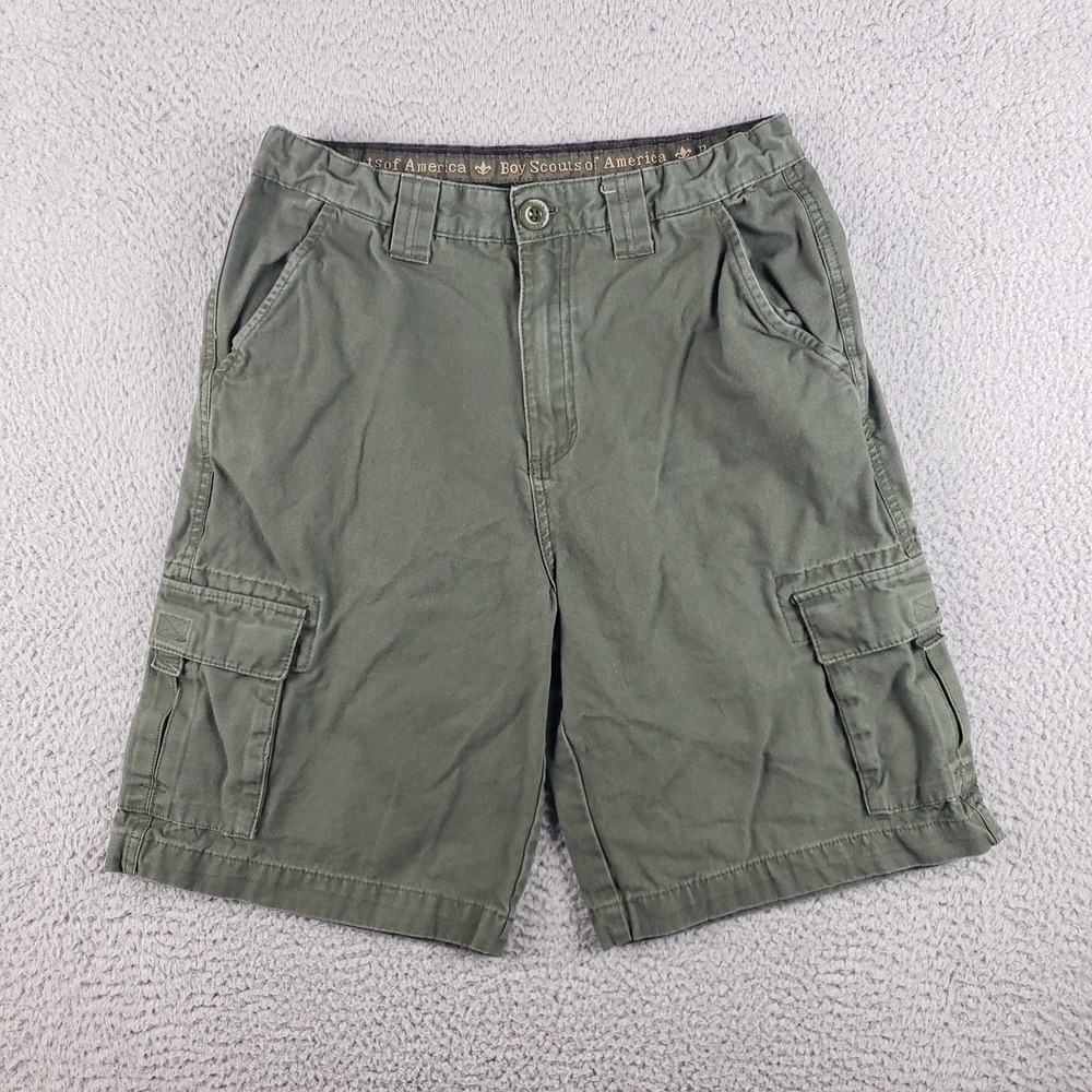 Boy Scouts Of America Shorts Youth 20‎ Green Uniform Canvas